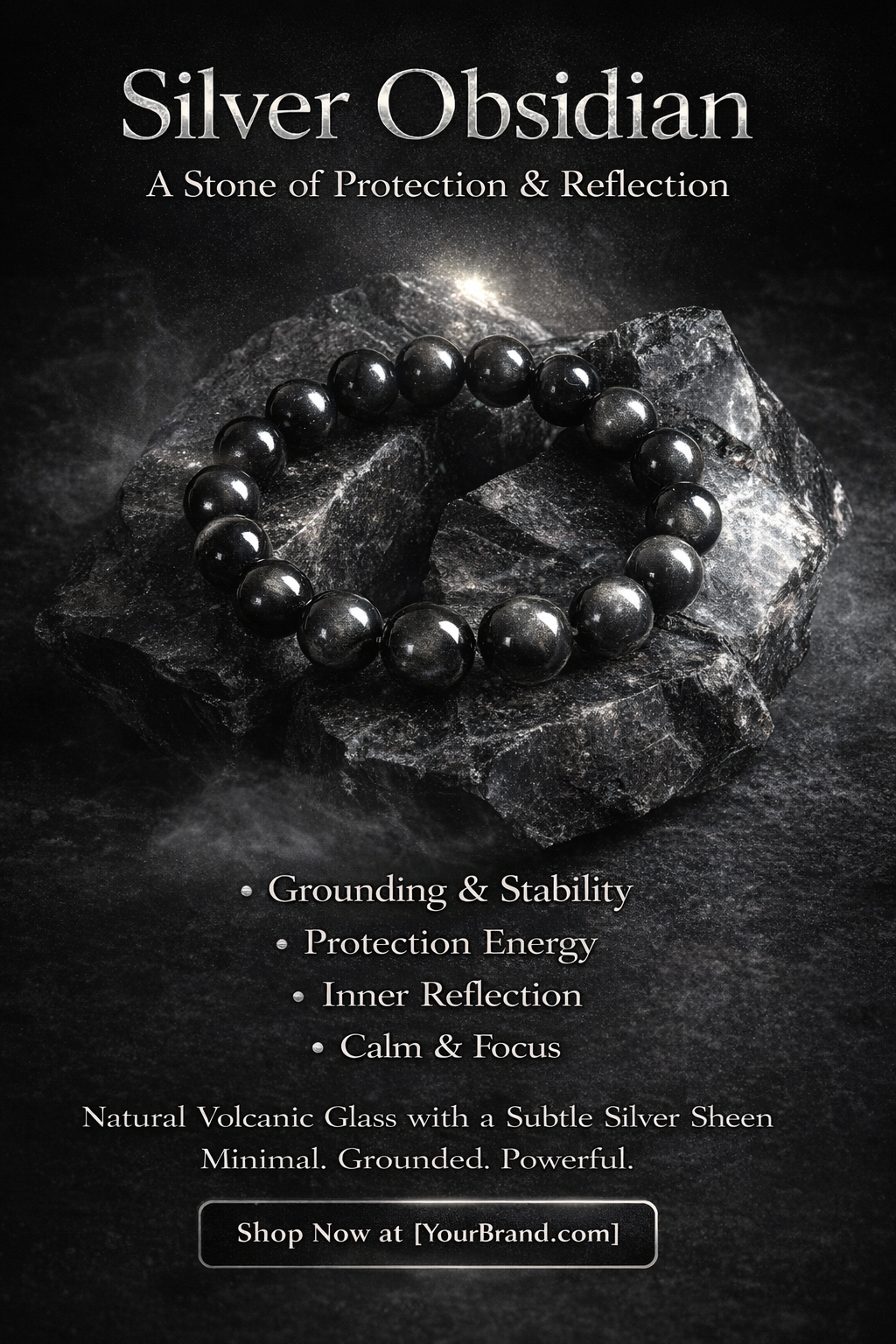 Silver Obsidian Crystal: Meaning, Benefits, and How to Use It for Protection