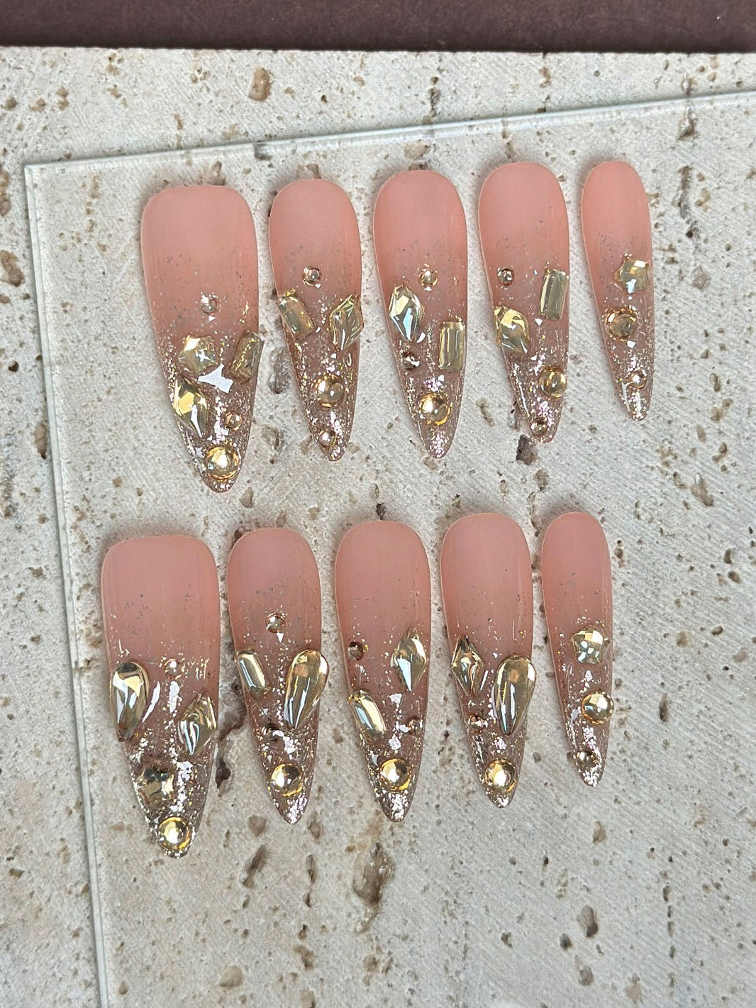 Glitter Fade Gradient Press Ons
