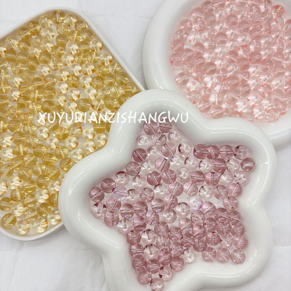 Macaron glaze beads ice translucent beads handmade diy beading [1 catty]