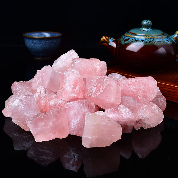 Pink Crystal Raw Stone-Aroma Diffuser Flower Pot