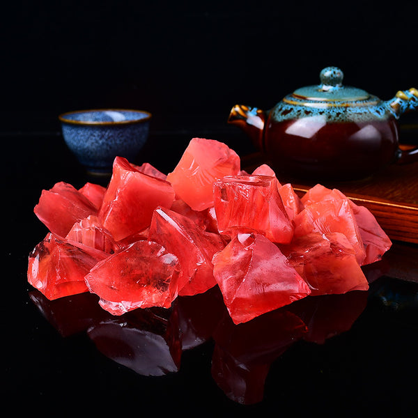 Red Crystal Fish Tank Flower Pot Demagnetization