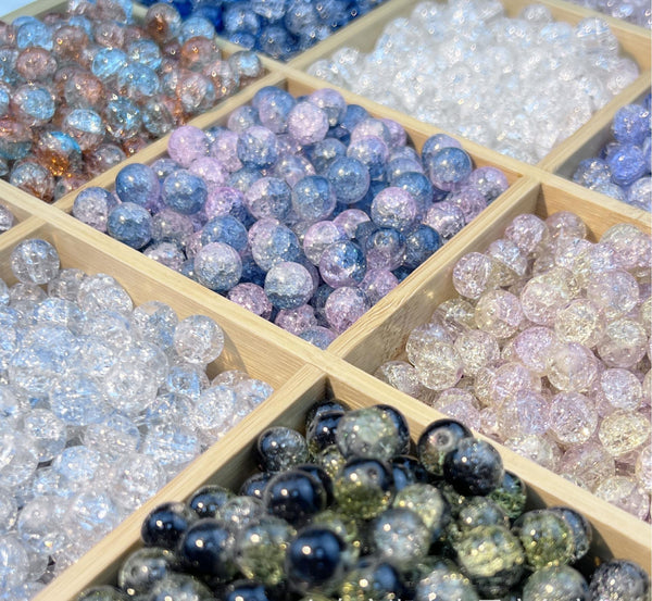 10mm popping glaze beads strings diy beads loose beads bracelet necklace