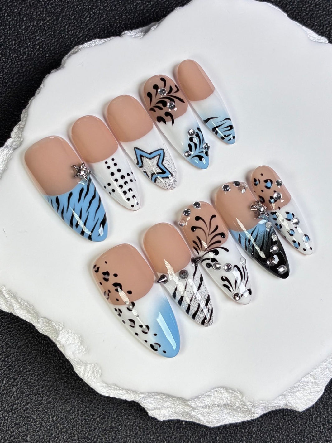 Grunge Street Custom False Nails