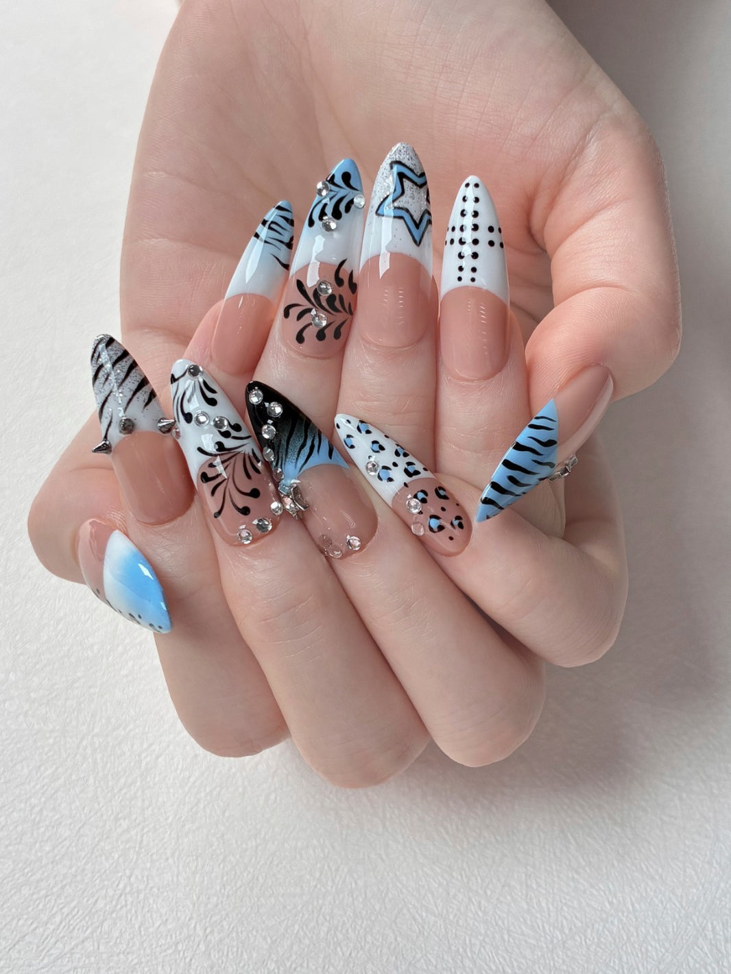 Grunge Street Custom False Nails