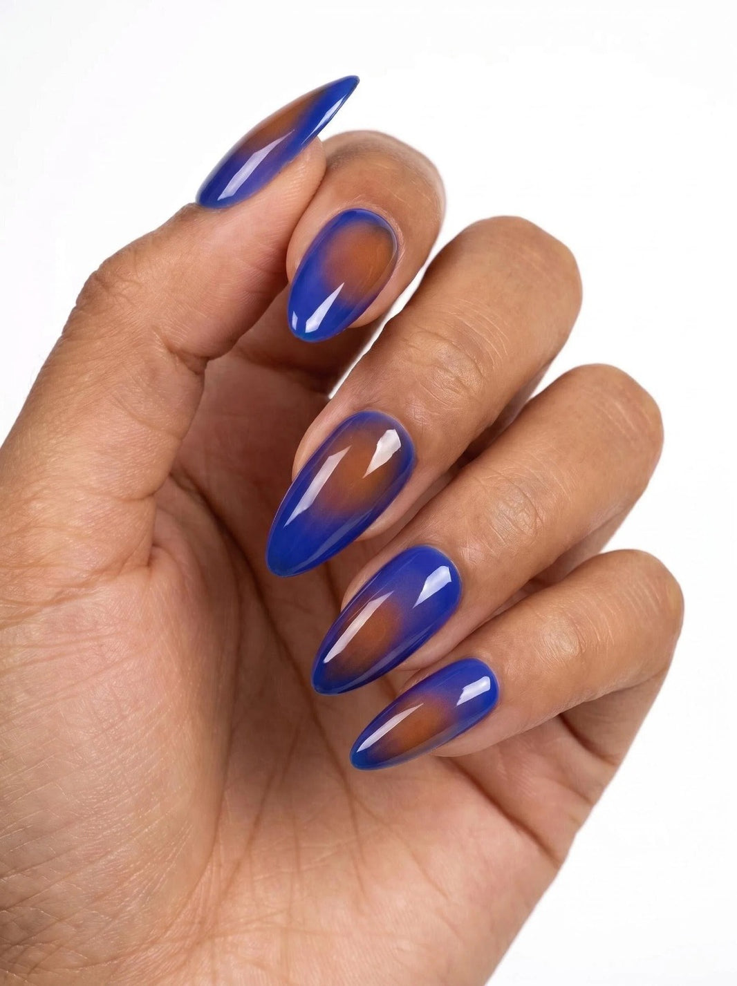 Klein Blue Gradient Handmade Nails