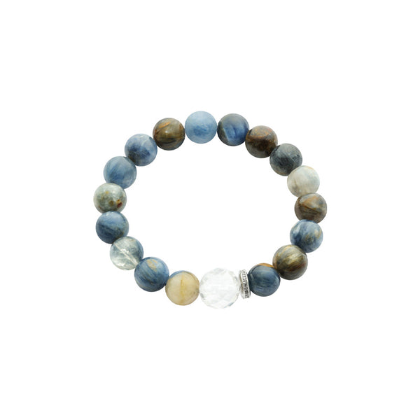 Natural blue crystals and white crystals design light luxury strings