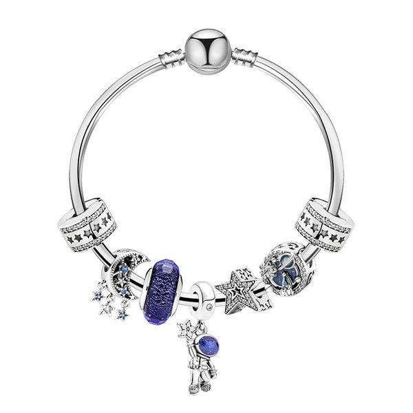 Europe and the United States pendant blue starry sky series crystal bracelet