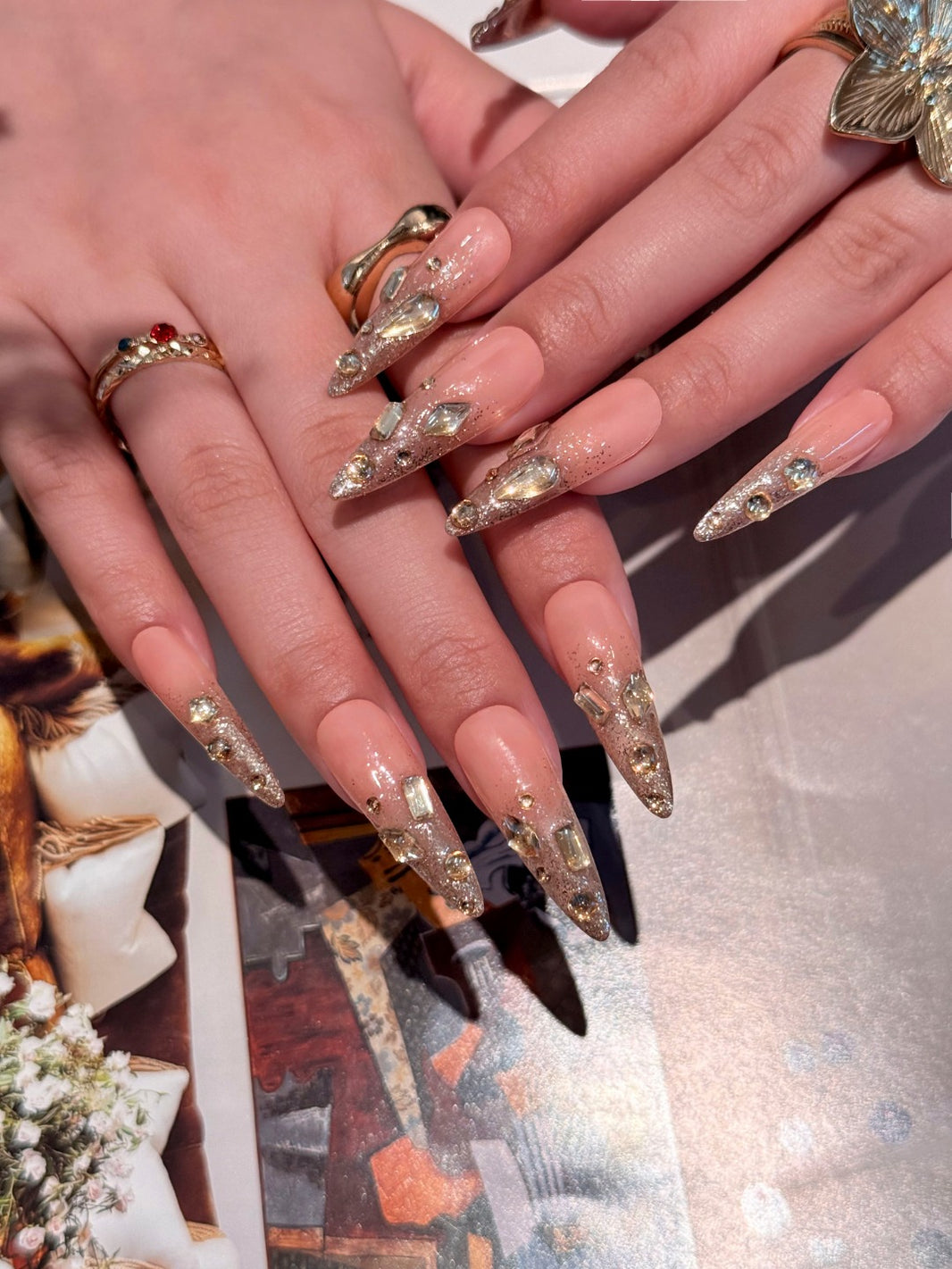 Glitter Fade Gradient Press Ons