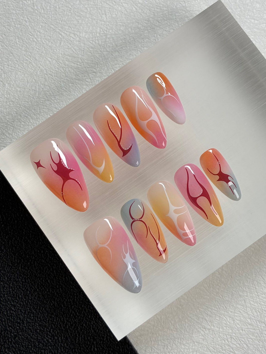 Aesthetic Summer Custom False Nails