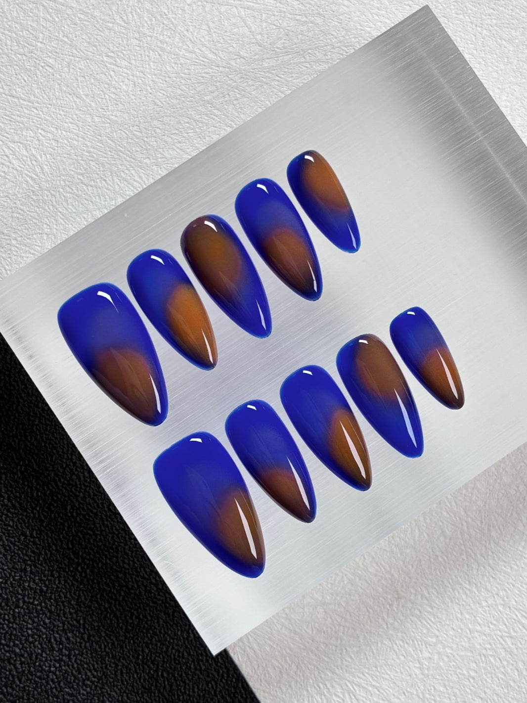 Klein Blue Gradient Handmade Nails