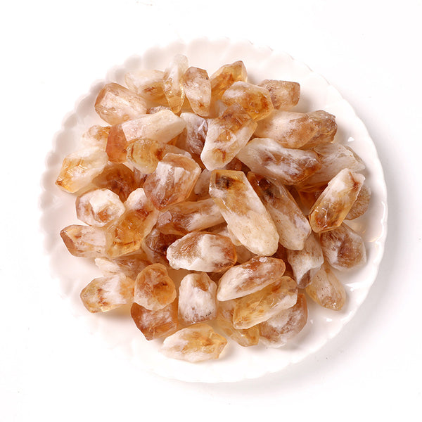 Natural Brazilian citrine teeth raw stone - aroma diffuser stone natural crystal