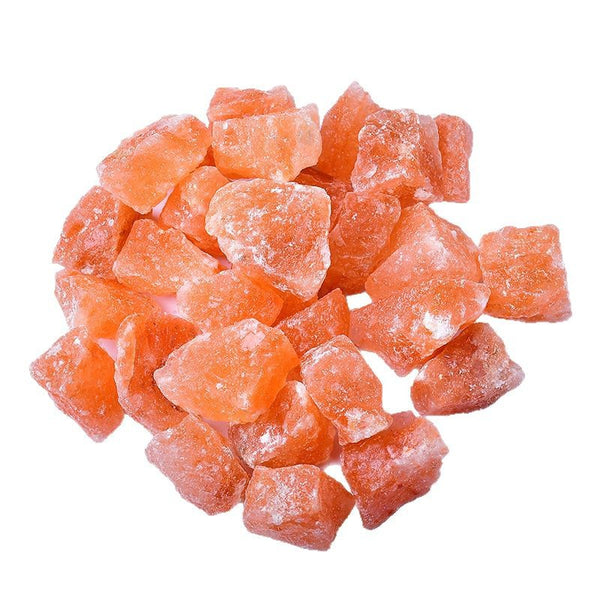Natural Orange Salt Raw Stone Large Grain Orange Salt Crystal